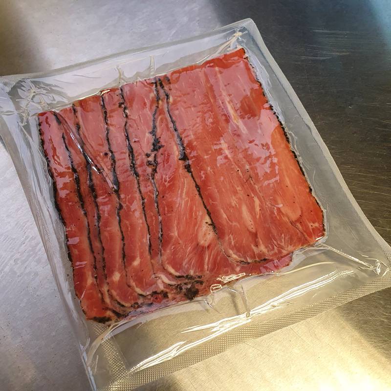 Halal Brisket Pastrami with Black Pepper Saffron Alley