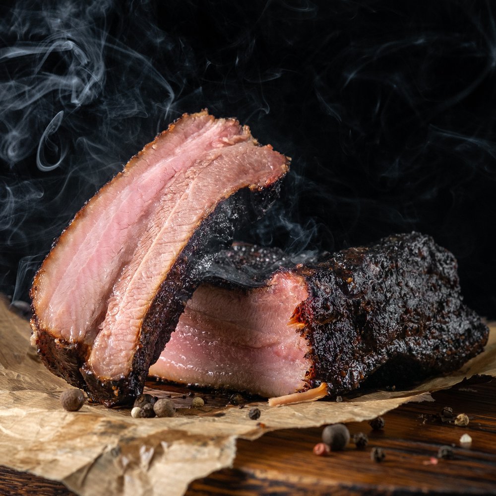 Halal Smoked Prime Beef Brisket by Cattle Xpress